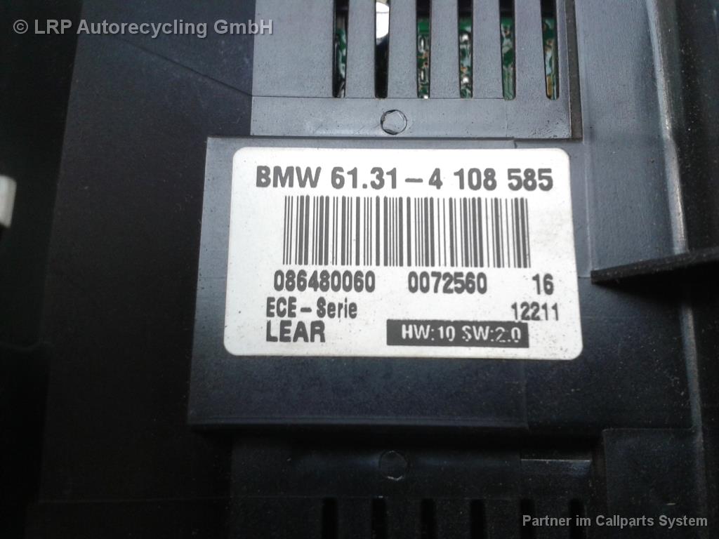 BMW E46 Lichtschalter 61314108585 086480060 ohne Nebelscheinwerfer BJ2001