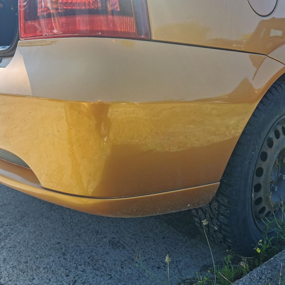 Opel Astra G Coupe Stossfänger Stoßstange Bumper hinten V2U Capriegelb BILDER