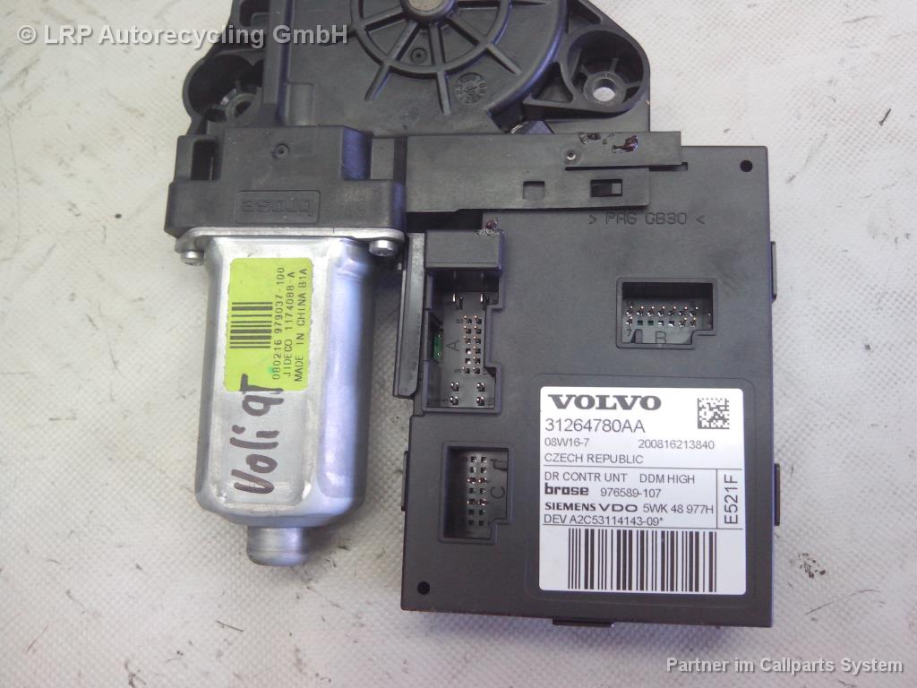 Volvo V50 BJ2008 Motor Fensterheber vorn links 31264780AA Brose 976589107