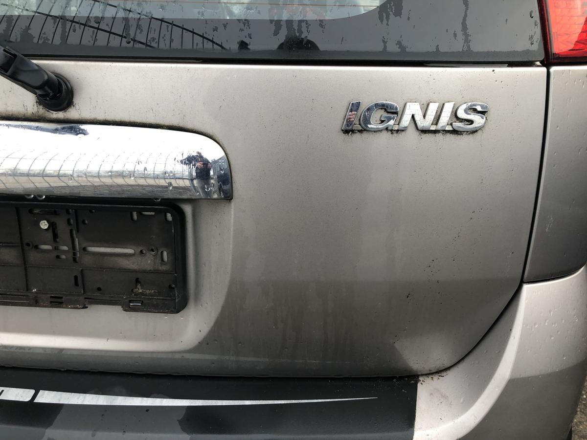 Suzuki Ignis Typ MH Heckklappe mit Scheibe Rohbau Kofferraumklappe silber
