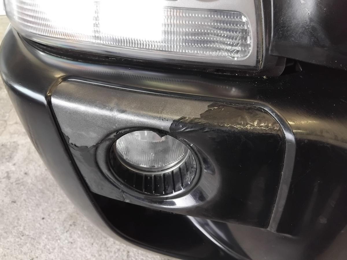 Hyundai Tucson JM orig Stossf&auml;nger Sto&szlig;stange vorn schwarz EB ebony black BJ2006