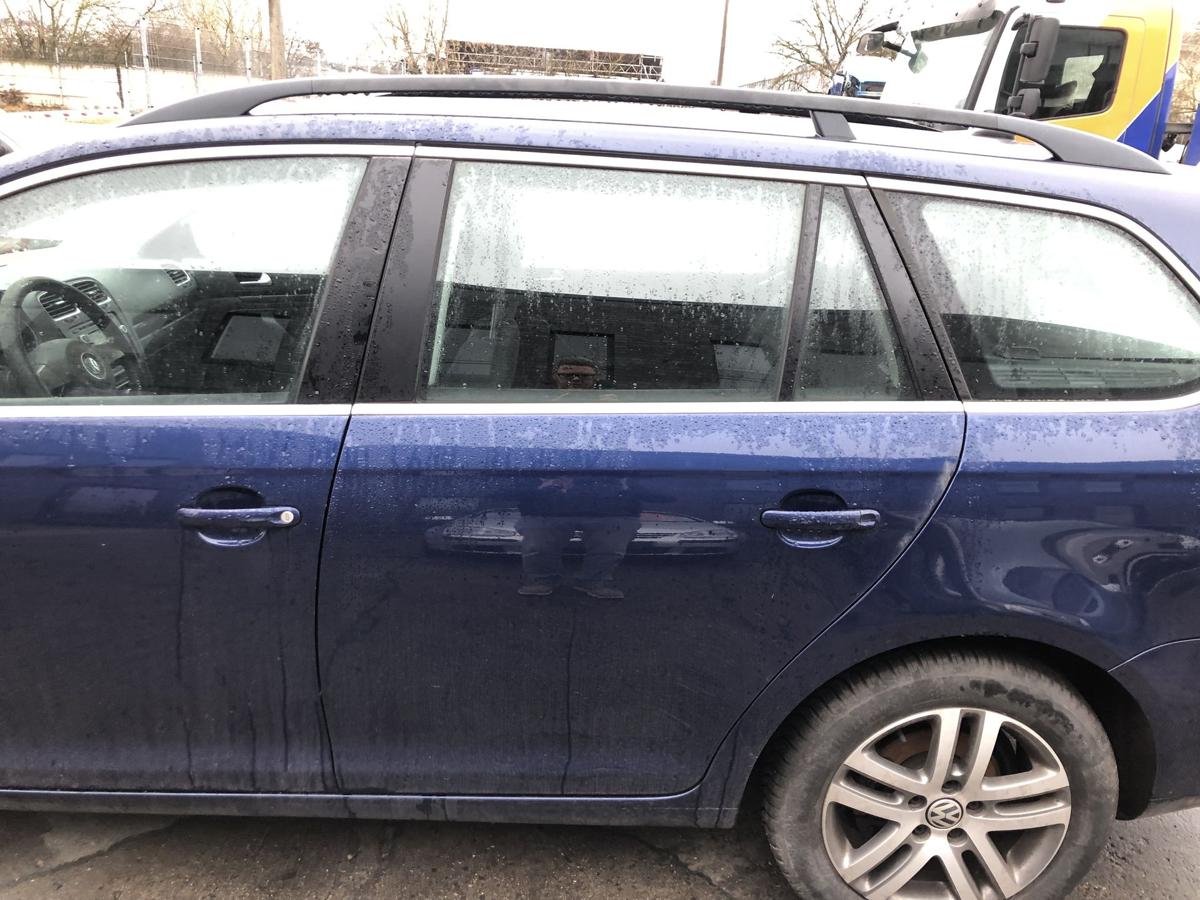 VW Golf 6 VI Variant T&uuml;r hinten links Rohbau Autot&uuml;r Fondt&uuml;r blau