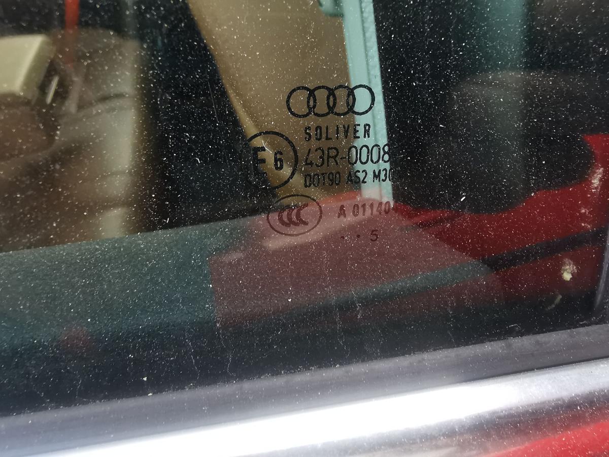 Audi A6 4F Limousine Türscheibe Kurbelscheibe Scheibe hinten rechts grün getönt Audi A6 4F Limousine Türscheibe Kurbelscheibe Scheibe hinten rechts grün getönt