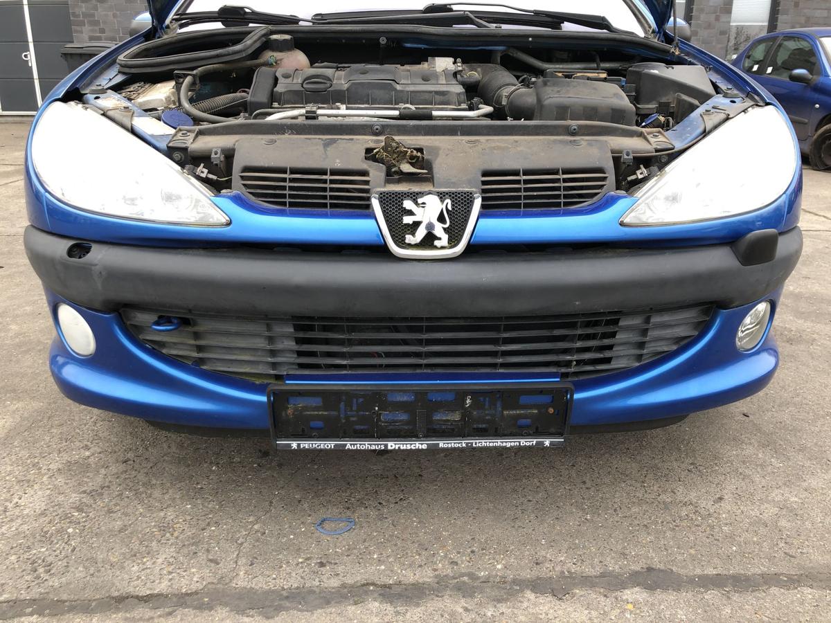 Peugeot 206CC Typ 2D Sto&szlig;f&auml;nger vorn Frontsch&uuml;rze NSW SRA KMF Poseidon Blau Met