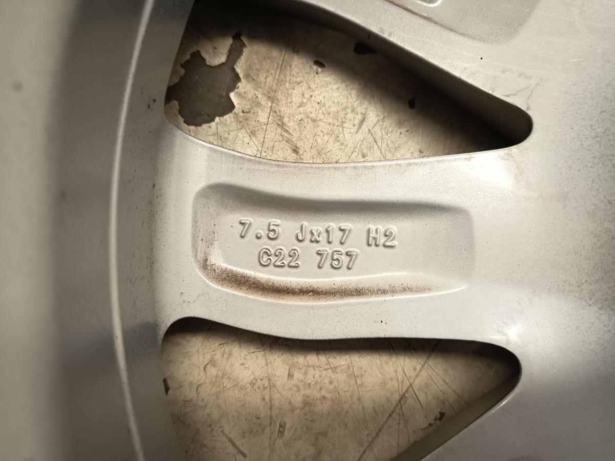 VW Golf VI Alufelgensatz CMS 7,5x17 ET47 mit Allwetterreifen DOT 2624