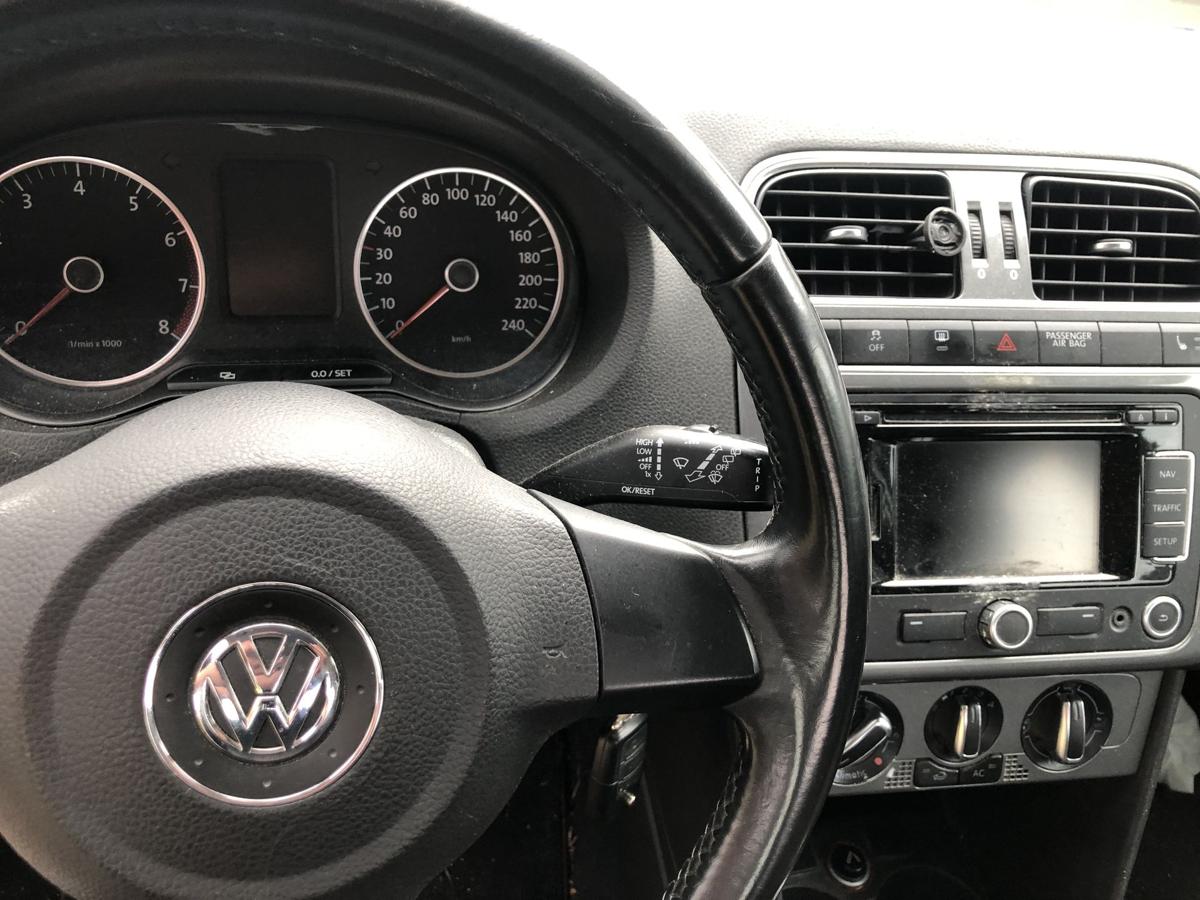 VW Polo 6R Lenkrad Lederlenkrad 3 Speichen ohne Multifunktion Leder