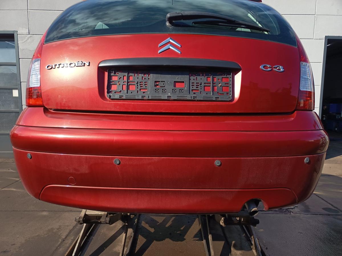 Citroen C3 original Sto&szlig;stange F&auml;nger hinten Heck EKQ Luziferrot Bj 2007