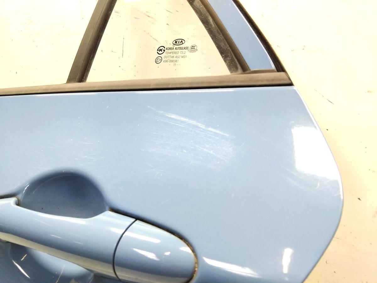 Kia Picanto II TA T&uuml;r hinten links ALICE BLUE 5-t&uuml;rig BJ2012