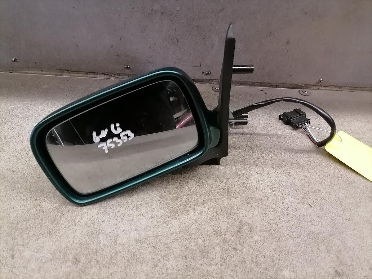 VW Polo 6n Außenspiegel links elektrisch Seitenspiegel LC6P Grün