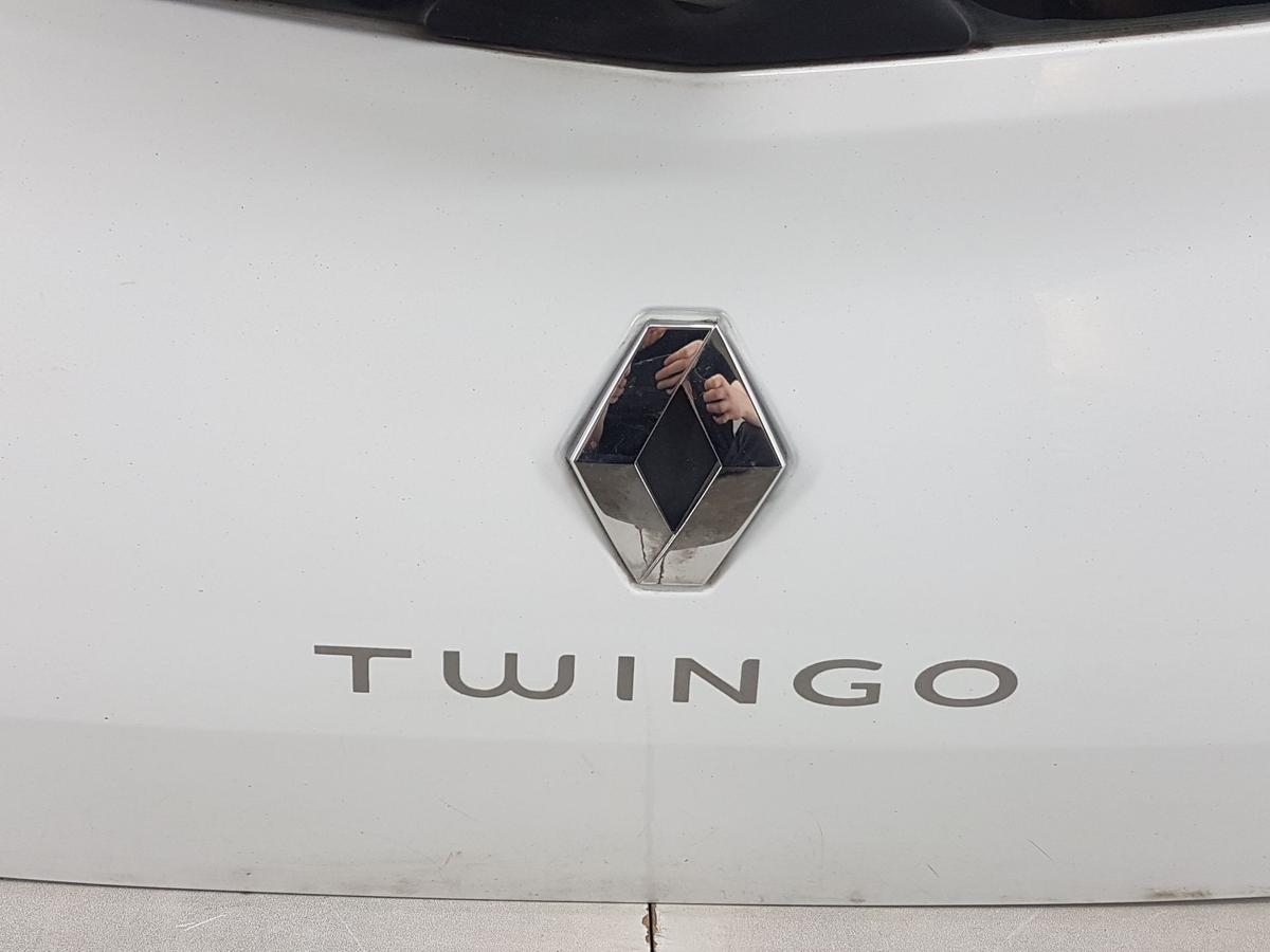 Renault Twingo II Heckklappe Heckdeckel in OV369 ICE WHITE BC Bj10 Modell bis 12