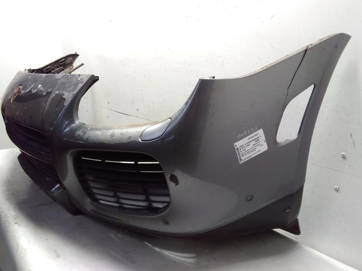 Porsche Cayenne 9PA Turbo Stossfänger Stoßstange vorn SRA PDC BJ2003 LD7Z DEFEKT