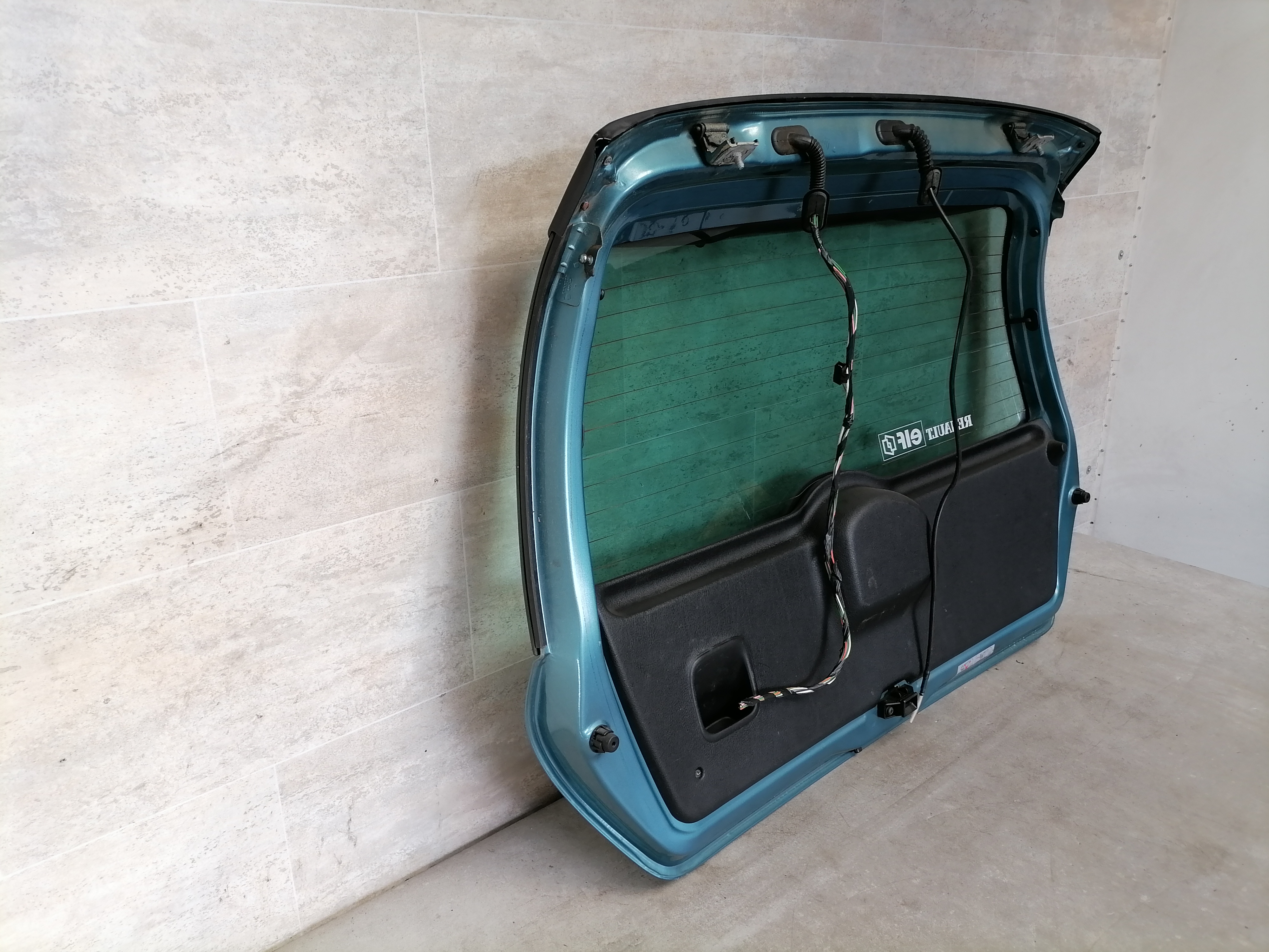 Renault Clio 2 ll Kofferraumklappe Heckt&uuml;r T&uuml;r hinten blau 02-09