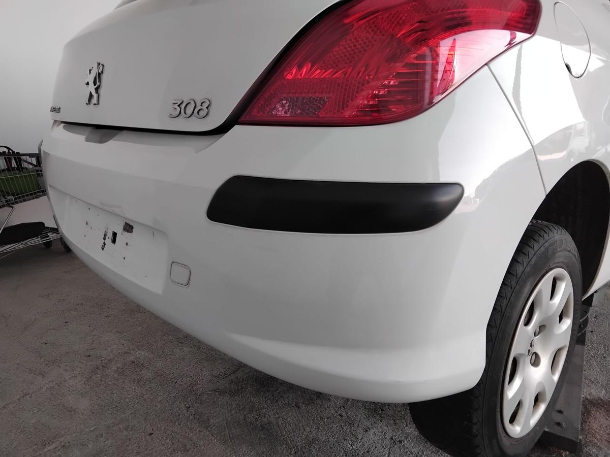 Peugeot 308 I original Sto&szlig;stange Sto&szlig;f&auml;nger hinten EWP Schneewei&szlig; BJ2010 3t&uuml;rig