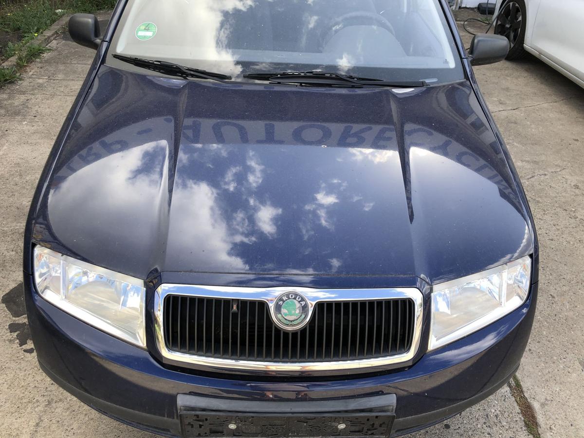 Skoda Fabia 6Y Motorhaube Haube Klappe Deckel vorn K&uuml;hlergril LF5U Tiefseeblau