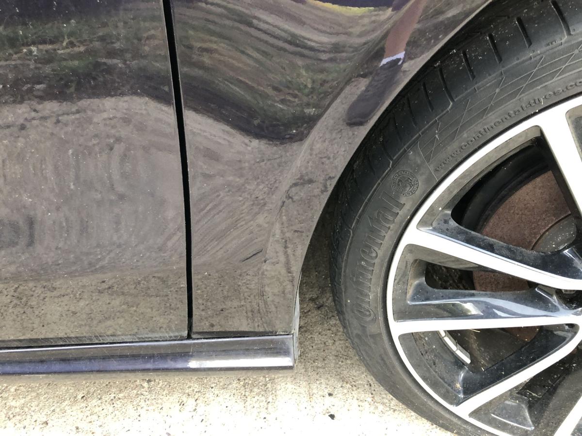 Mercedes CLA C117 bis 16 Kotfl&uuml;gel vorn rechts Beifahrer Seitenwand 592 lila