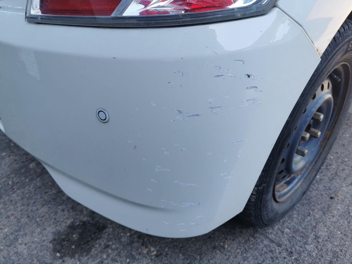Daihatsu Materia M4 Stossstange Stossfängre Bumper hinten W09 White BILDER TEXT