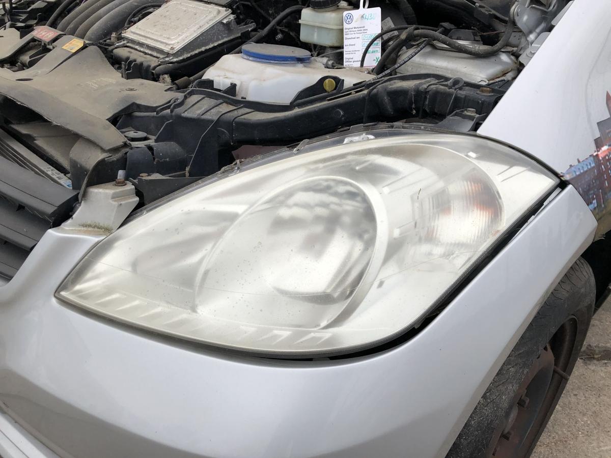 Mercedes A-Klasse W169 Scheinwerfer links Hauptscheinwerfer Halogen Mopf Tr&uuml;b