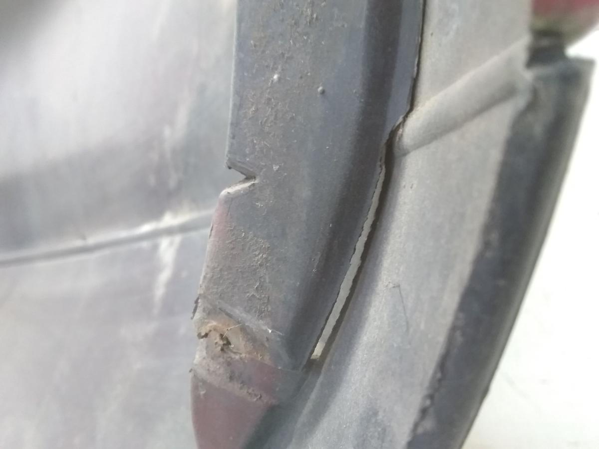 VW Fox 5Z original Stossfänger Stoßstange hinten tornadorot LY3D BJ2005