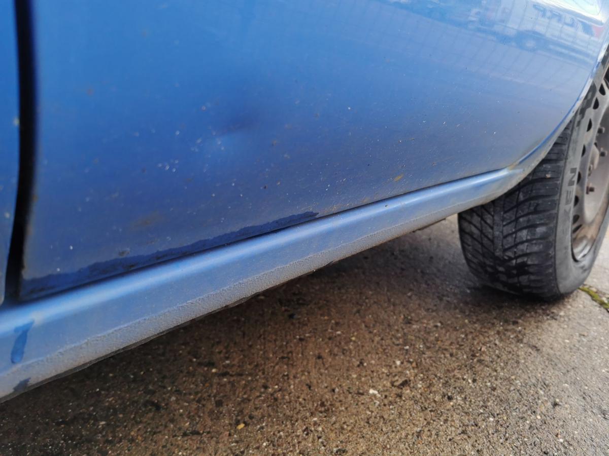 Mitsubishi Space Star DG0 Tür Autotür Fondtür hinten links DELLE T26 Ionia Blue