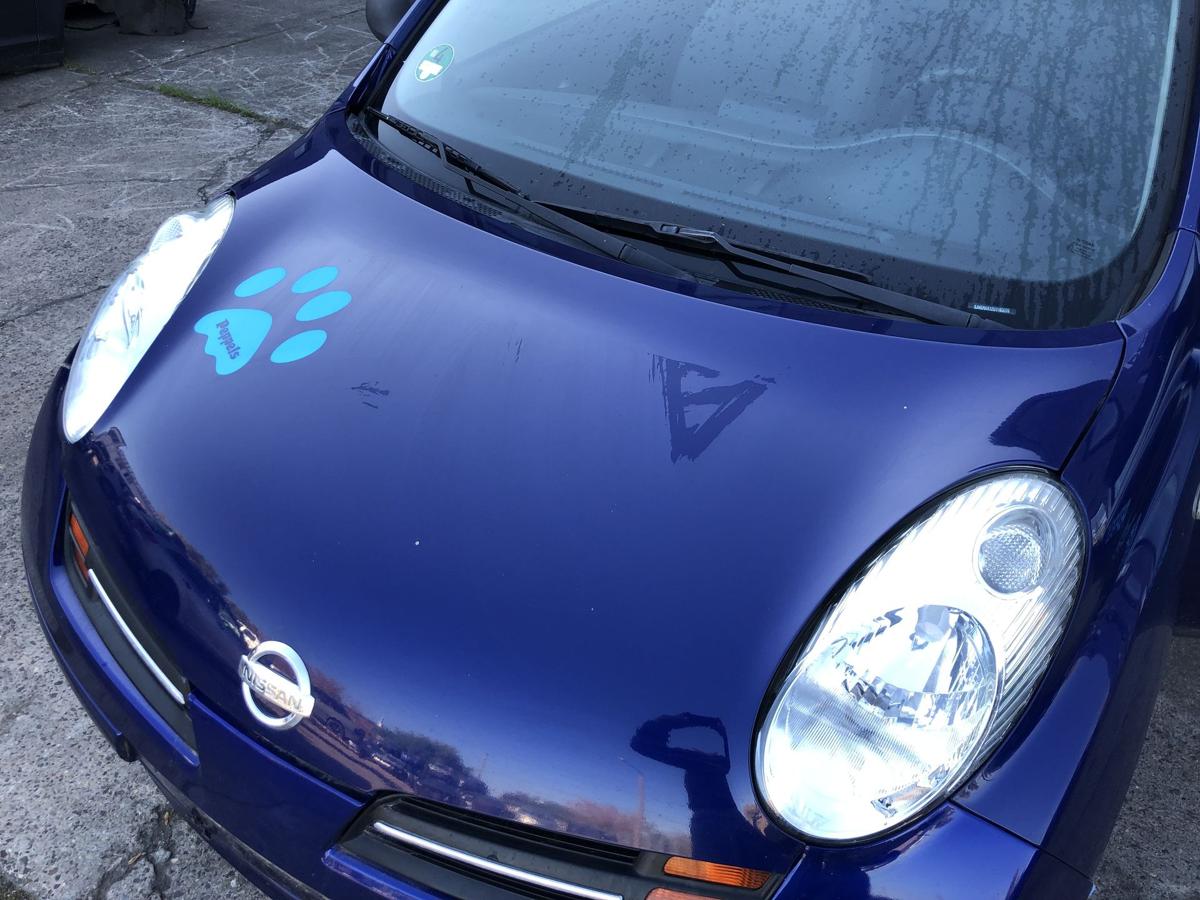 Nissan Micra K12 Motorhaube Haube Klappe Deckel vorn BW6 Dark Blue Perl