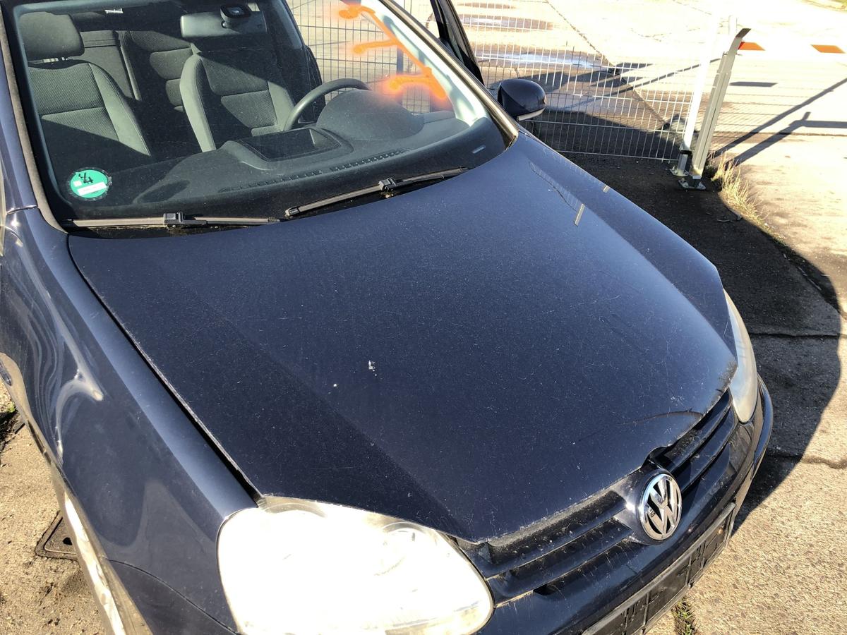 VW Golf 5 V 1K Motorhaube Haube Motorklappe vorn LA5G Perlblau