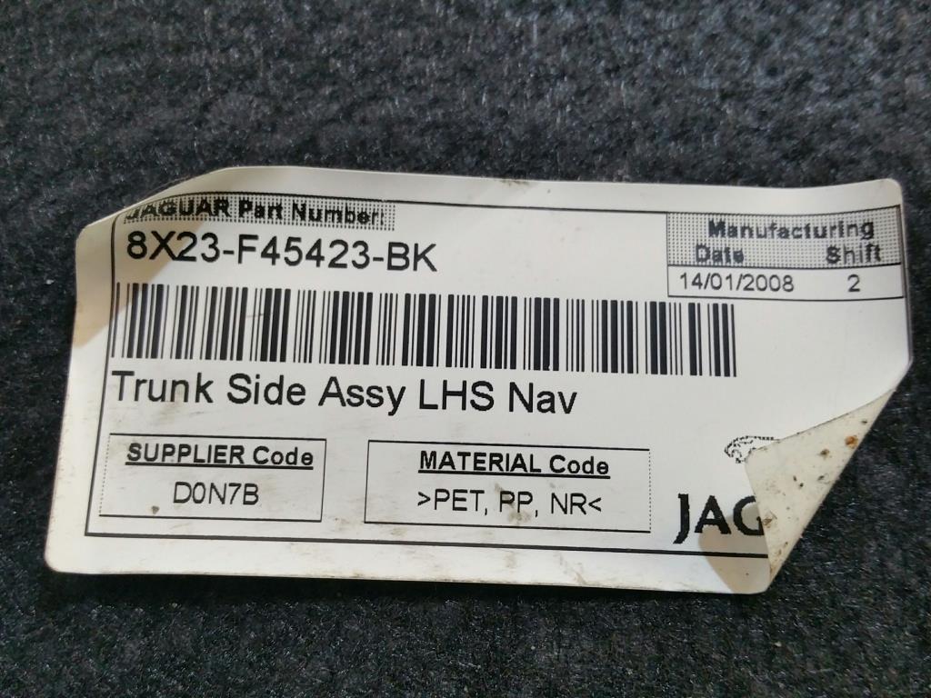 Jaguar XF X250 Bj.08 Innenverkleidung Kofferraum links 8X23F45423BK