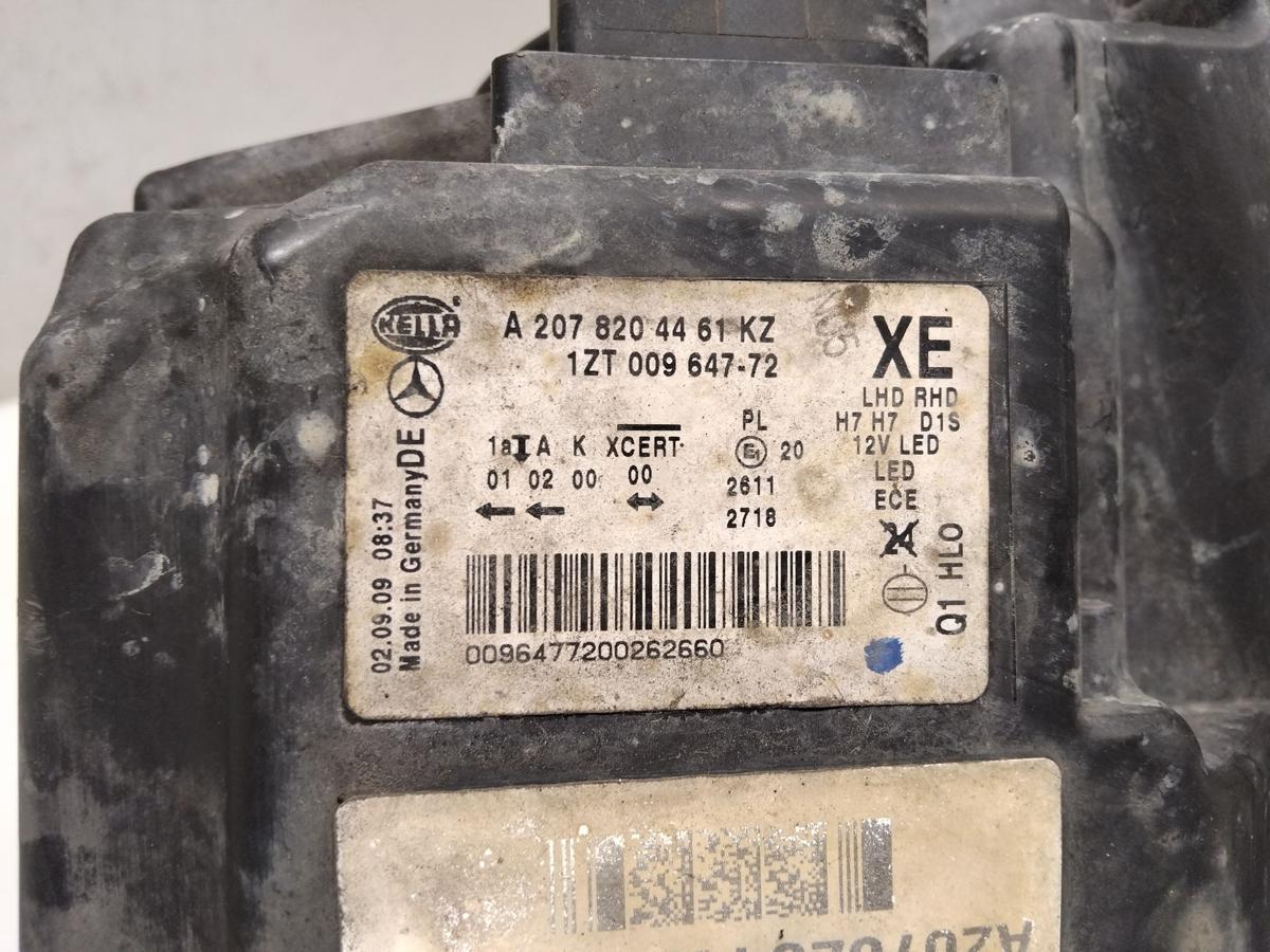 Mercedes E-Klasse Coupe C207 original Bi-Xenon Scheinwerfer rechts Bj.2009