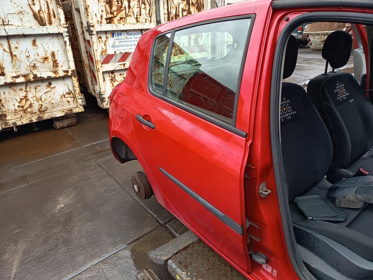 Renault Clio III original T&uuml;r hinten rechts Fond 727 Spanischrot Bj 2012