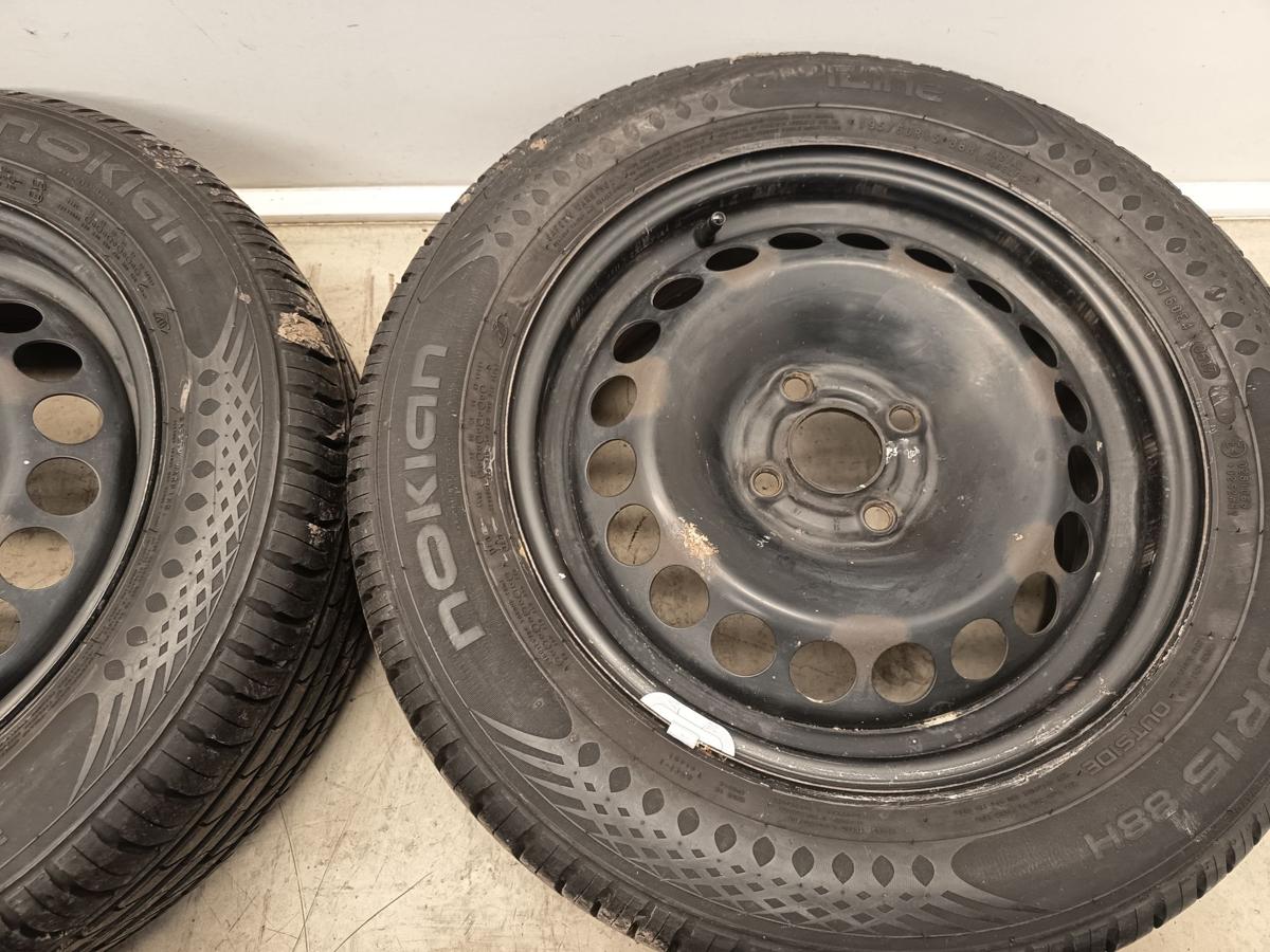 Opel Corsa D Bj 2007 original Satz Stahlfelgen 6x15 ET 39 Lochkreis 4x100