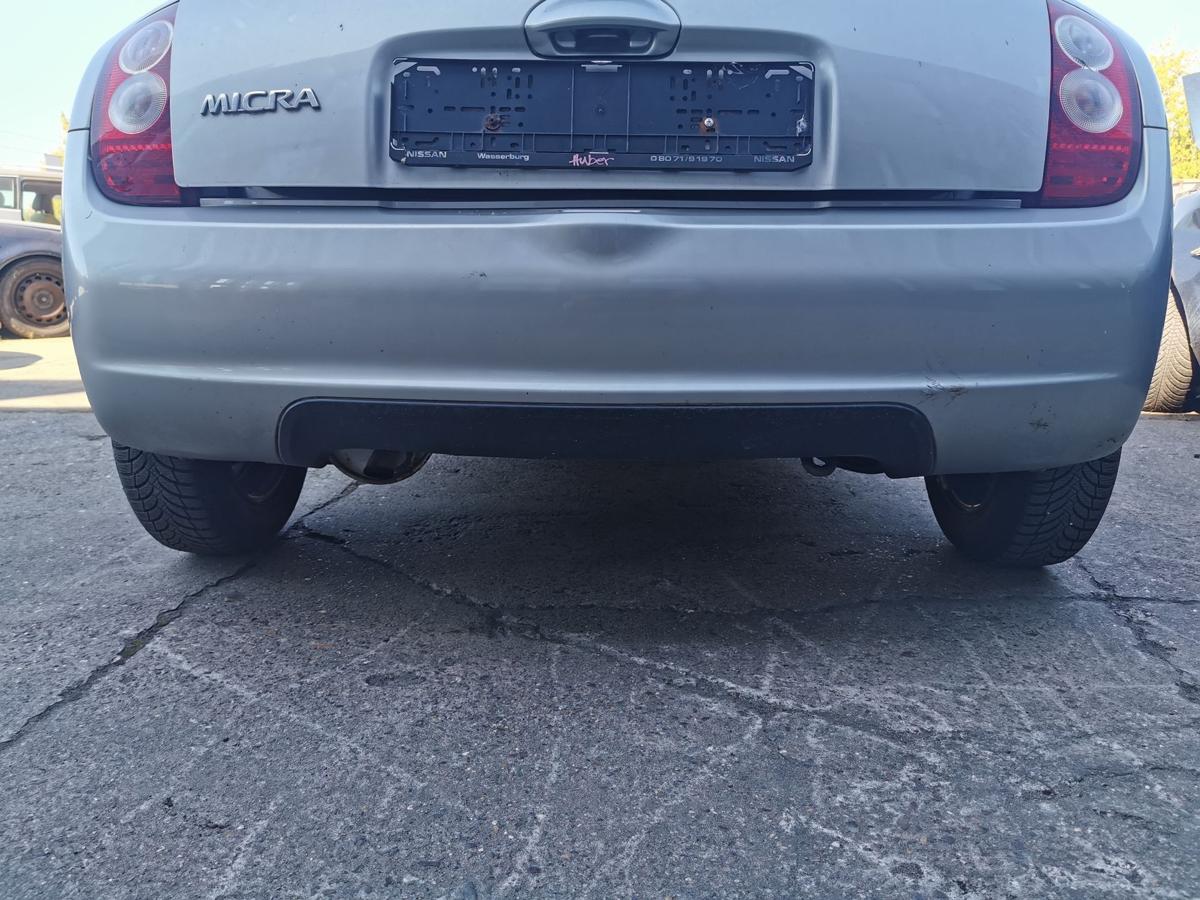 Nissan Micra K12 Stossfänger Stossstange Bumper hinten KY0 Sporty Silver Me 3trg
