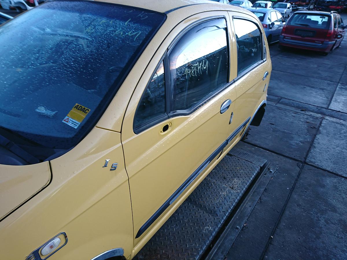 Chevrolet Matiz II 2 orig Tür VL Fahrertür electric yellow Bj 2008