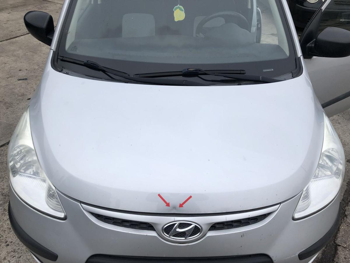 Hyundai i10 PA Motorhaube Haube Klappe Deckel vorn HD Sleek Silver Metallic
