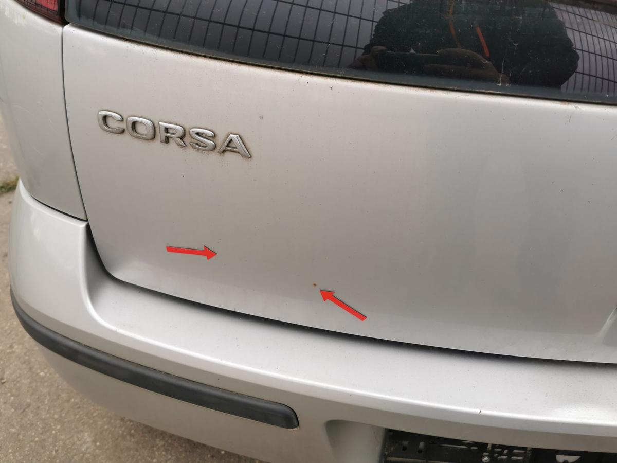 Opel Corsa C Heckklappe mit Scheibe Klappe Deckel hinten 3trg Rohbau Z157