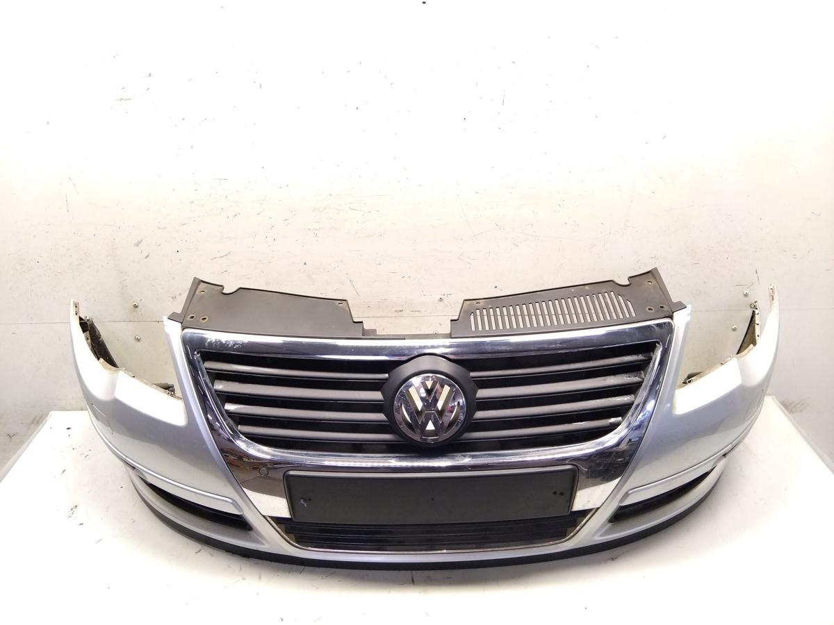 VW Passat 3C B6 original Sto&szlig;f&auml;nger Sto&szlig;stange vorn SRA PDC besch&auml;digt Bj.2010