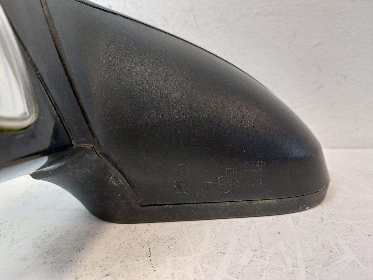 Peugeot 207CC Au&szlig;enspiegel links R&uuml;ckspiegel elektrisch EXL Schwarz Obsidien Met