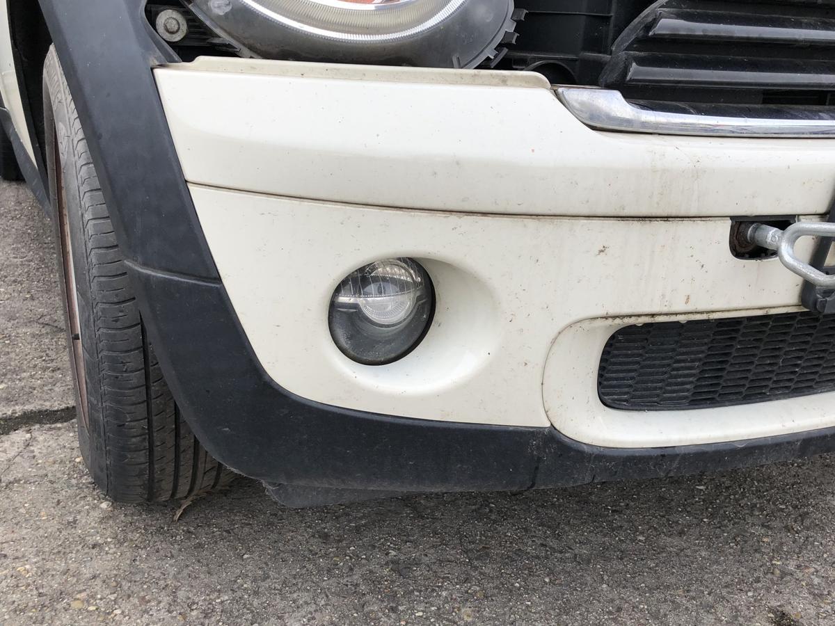 BMW Mini R56 Sto&szlig;f&auml;nger vorne Bumper Stossstange PEPPER WHITE Nebelscheinwerfer