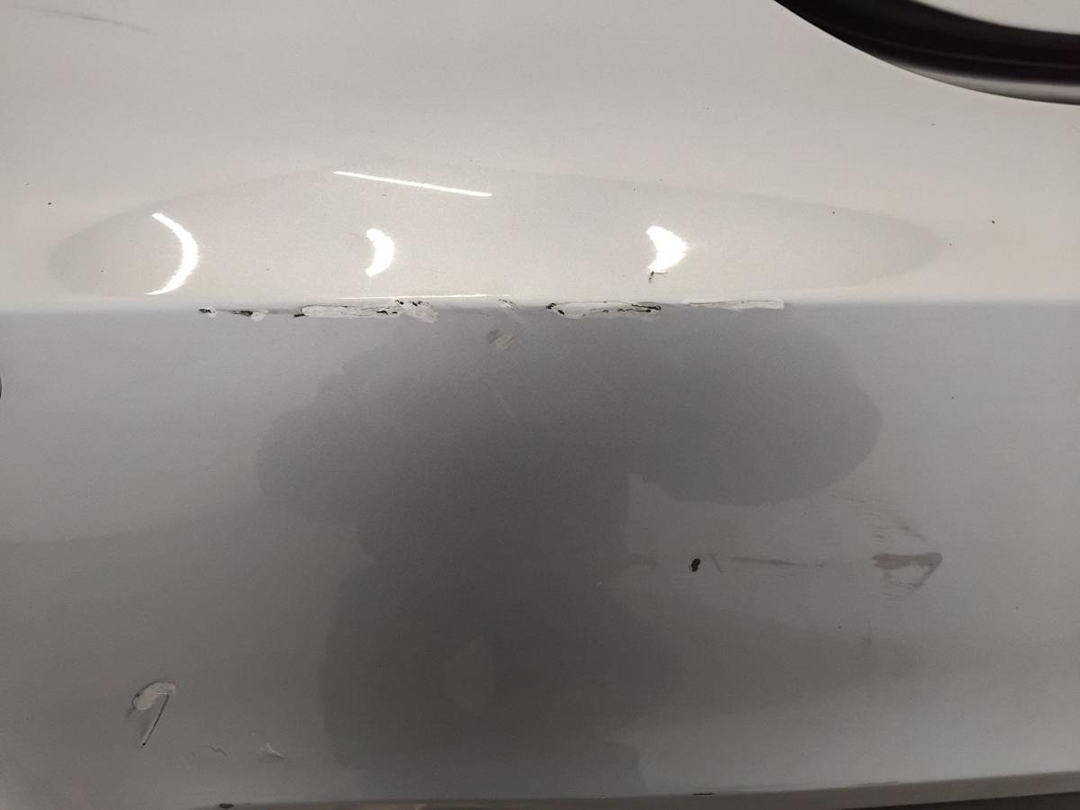 Audi A6 4F Limousine original Sto&szlig;stange Stossf&auml;nger hinten PDC BJ2006 LY7H Akoyasilbermetallic