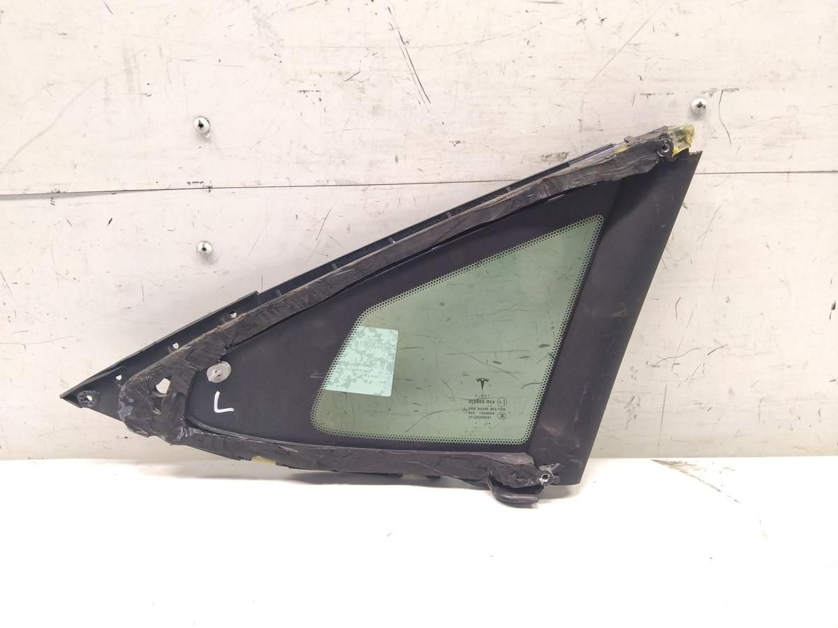 Tesla Model S P85D original Dreieckscheibe hinten links gr&uuml;ncolor BJ2014