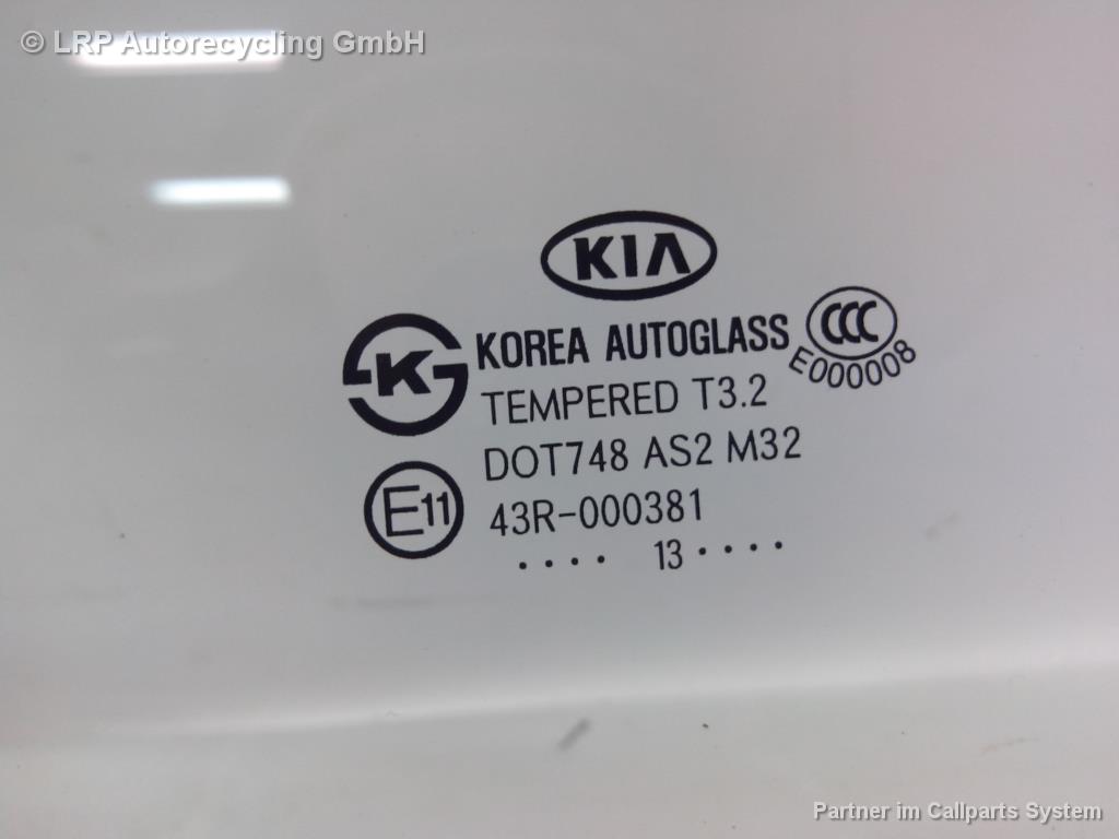 Kia Picanto TA BJ2014 Scheibe Türscheibe Tür hinten links 5-türig