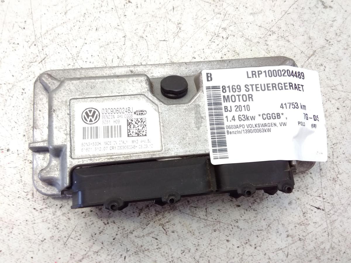 VW Polo 6R Motorsteuerger&auml;t 1.4 63kw CGGB 03C906024BJ Bj.2010