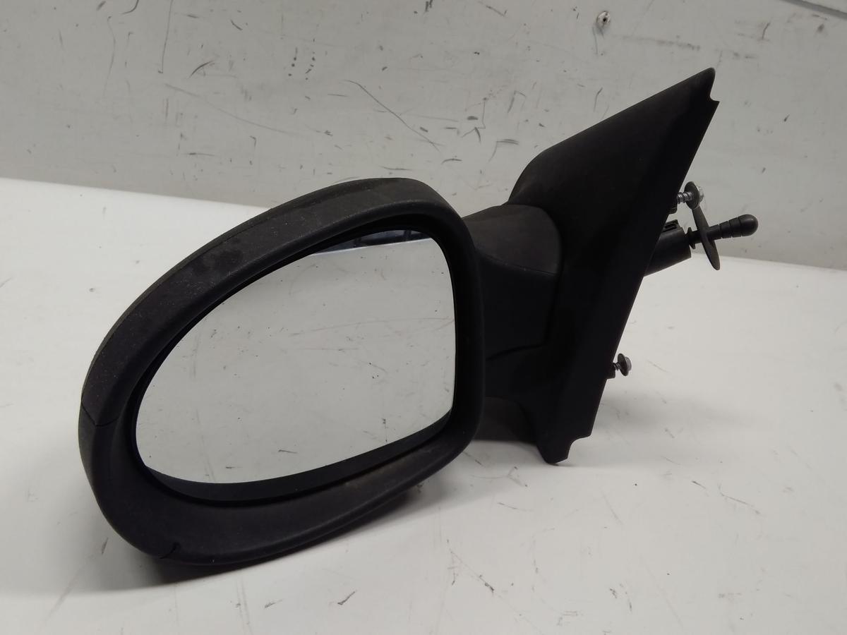 Renault Twingo 2 original Au&szlig;enspiegel links schwarz unlackiert manuell BJ2008