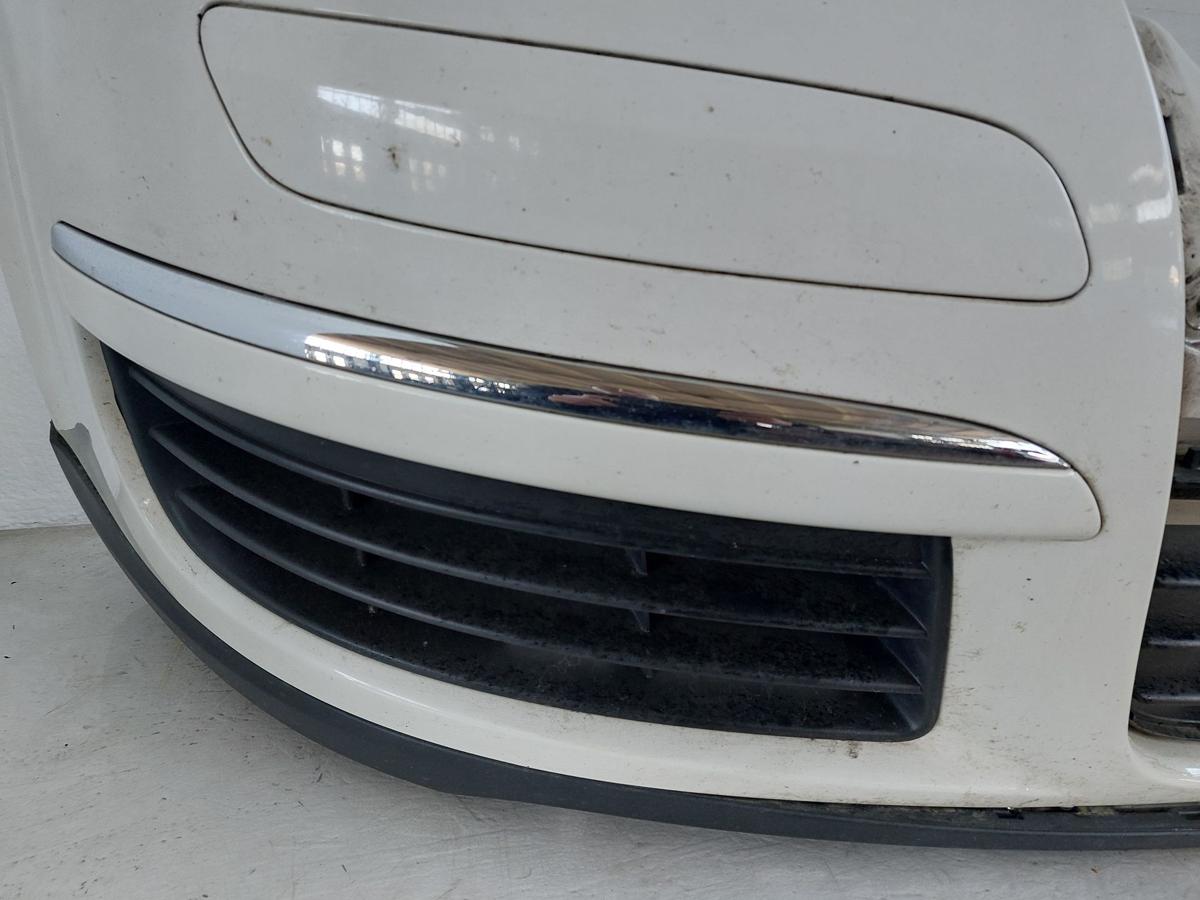 VW Golf 5 1KM Variant Sto&szlig;f&auml;nger vorn Frontsch&uuml;rze OHNE Grill LR9A weiss