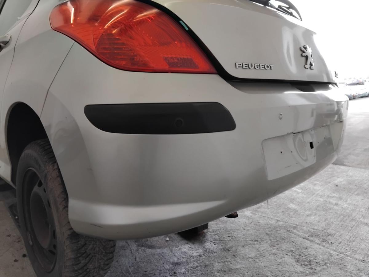 Peugeot 308 I orig.Sto&szlig;stange Sto&szlig;f&auml;nger hinten mit Parkhilfe BJ2009 ETS aschgraumetallic