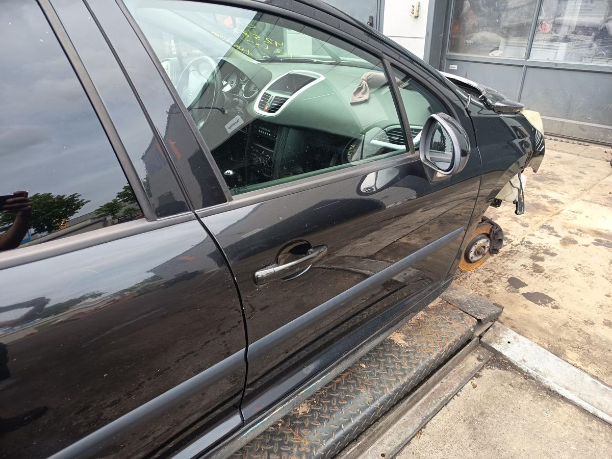 Peugeot 207 original Tür vorn rechts Beifahrer EXL Obsidianschwarz Bj 2008