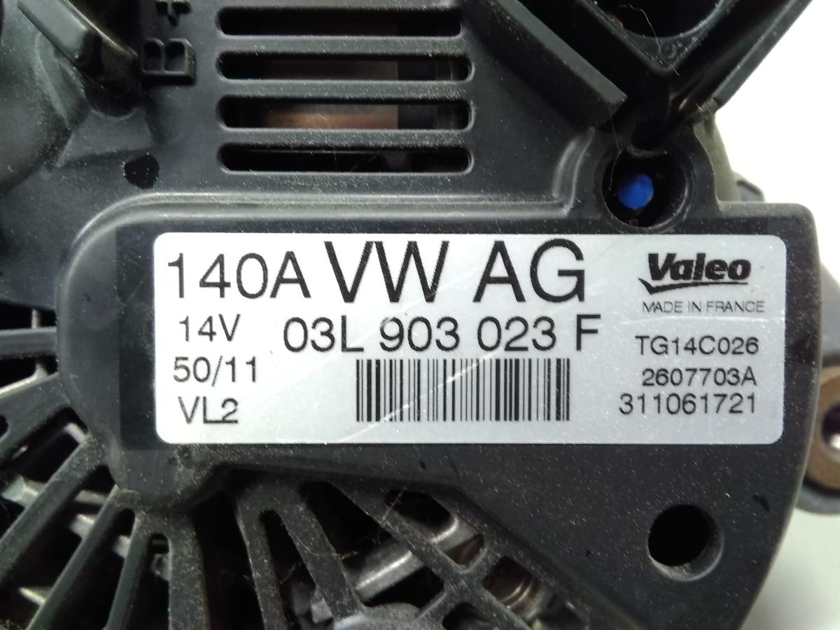 VW Golf 6 GTI original Lichtmaschine Generator 2.0TSI 173kw Bj.2012