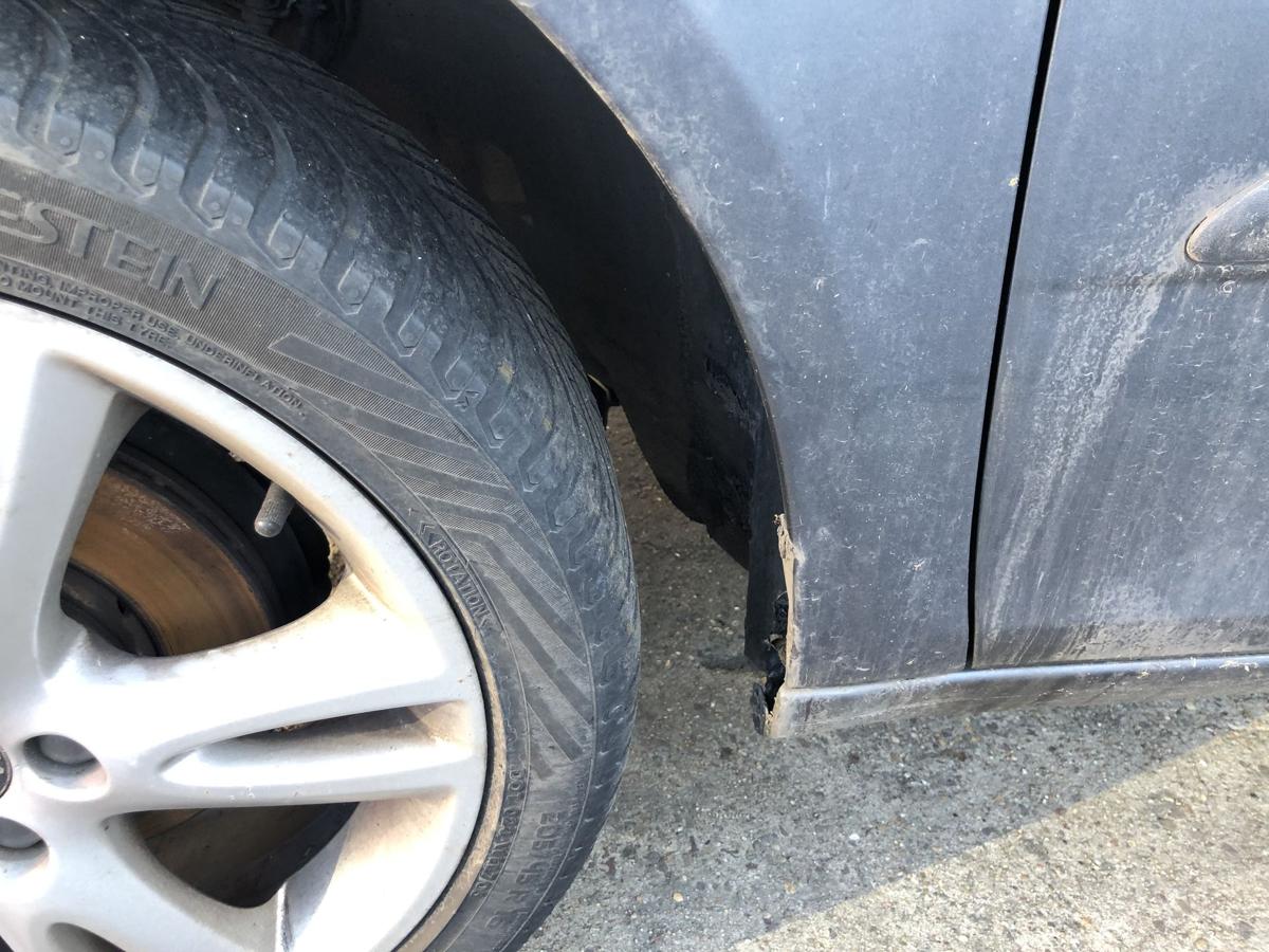 Skoda Fabia 5J Kotfl&uuml;gel vorn links Fahrerseite LF8J Antracit Grey 2006 bis 2014