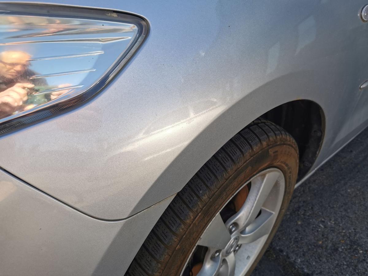 Mazda 5 CR Kotflügel Fender Seitenwand vorn links 22V Sunlight Silver Metallic