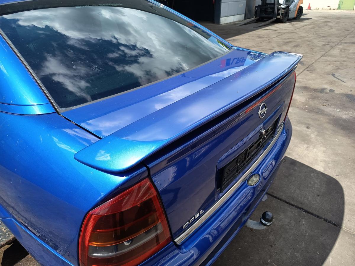 Opel Astra G Coupe original Heckklappe mit Spoiler 2KU Europablau Bj2002