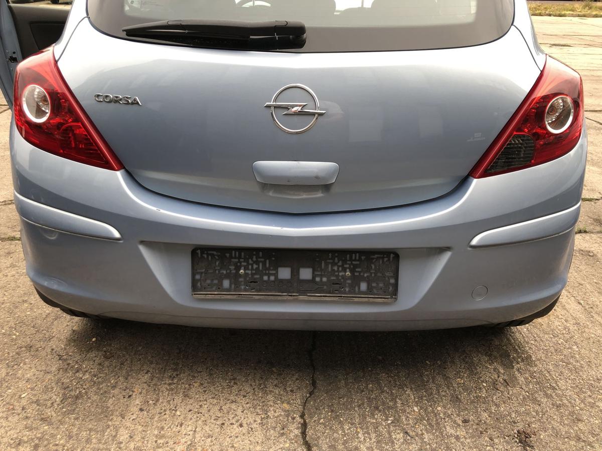 Opel Corsa D Stoßfänger hinten Heckschürze nur für 3 türer Z21C Aeroblau