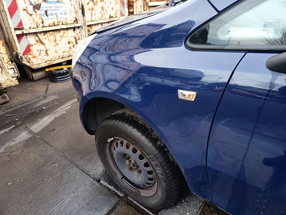 Opel Corsa D orig Kotflügel links Front Z20Z Blau Bj 2012